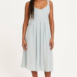 Melissa Sweet | Silk Pastel Aqua Dress
